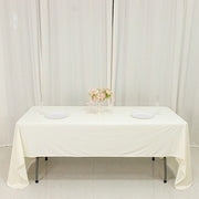 60" x 126" Fire Retardant Scuba Polyester Rectangle Tablecloth
