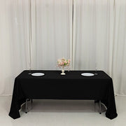 60" x 126" Fire Retardant Scuba Polyester Rectangle Tablecloth