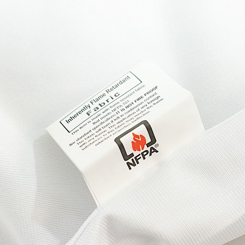 60" x 126" Fire Retardant Scuba Polyester Rectangle Tablecloth