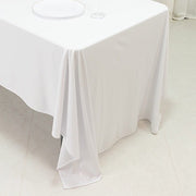 60" x 126" Fire Retardant Scuba Polyester Rectangle Tablecloth
