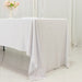 60" x 126" Fire Retardant Scuba Polyester Rectangle Tablecloth