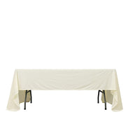 60" x 126" Fire Retardant Scuba Polyester Rectangle Tablecloth TAB_SCUBA_IFR_60126_IVR