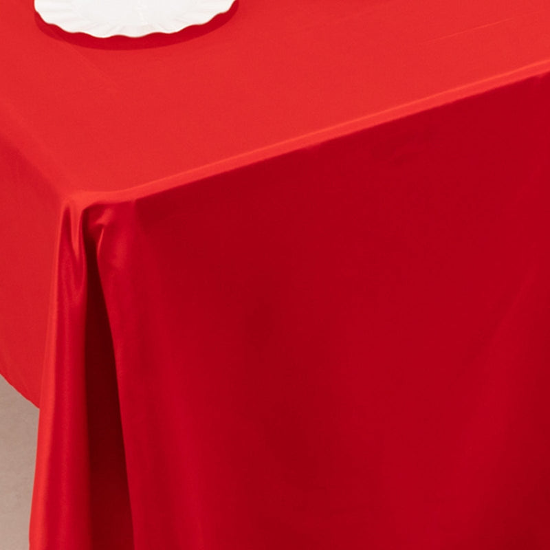 60" x 126" Lamour Satin Rectangular Tablecloth