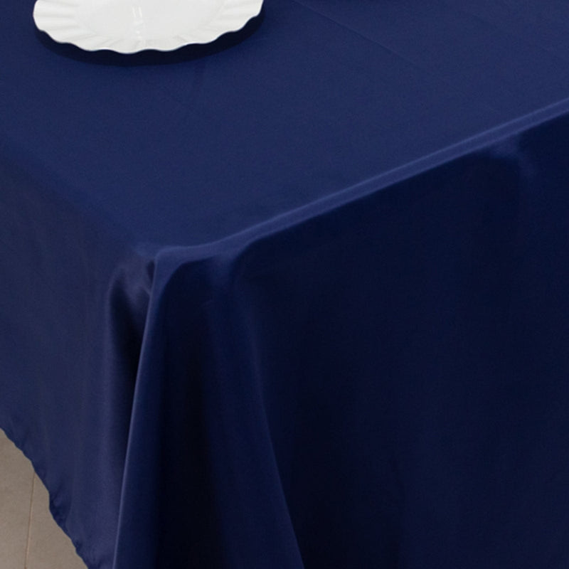 60" x 126" Lamour Satin Rectangular Tablecloth