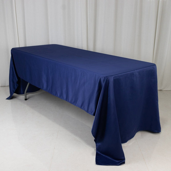 60" x 126" Lamour Satin Rectangular Tablecloth