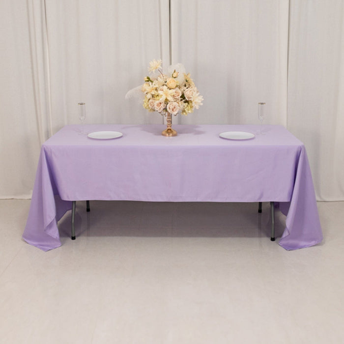 60" x 126" Lamour Satin Rectangular Tablecloth