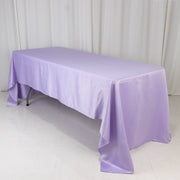 60" x 126" Lamour Satin Rectangular Tablecloth
