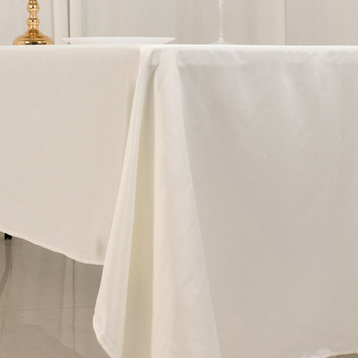 60" x 126" Lamour Satin Rectangular Tablecloth