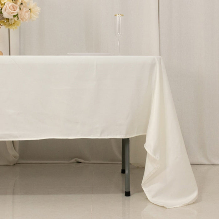 60" x 126" Lamour Satin Rectangular Tablecloth