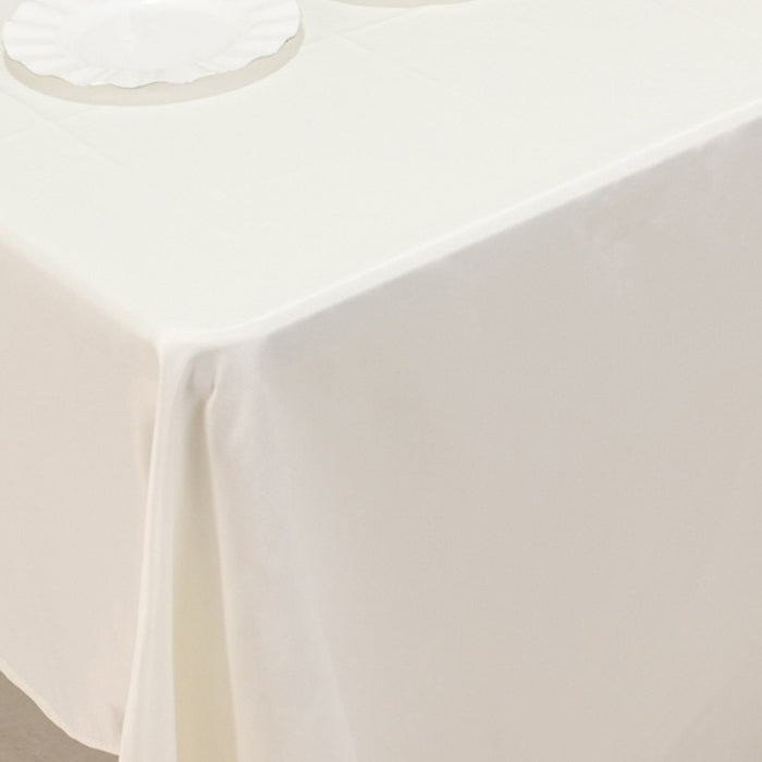 60" x 126" Lamour Satin Rectangular Tablecloth
