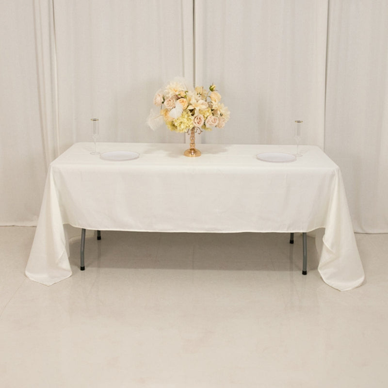60" x 126" Lamour Satin Rectangular Tablecloth
