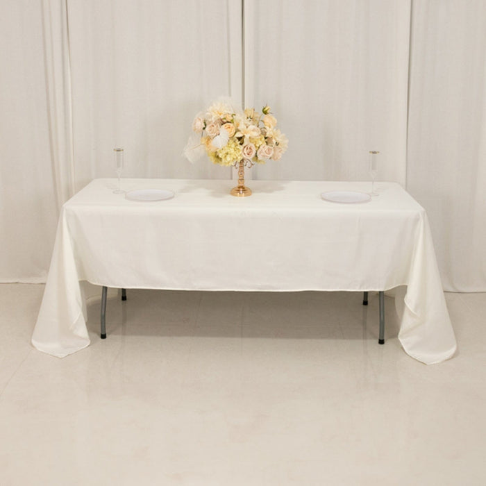 60" x 126" Lamour Satin Rectangular Tablecloth