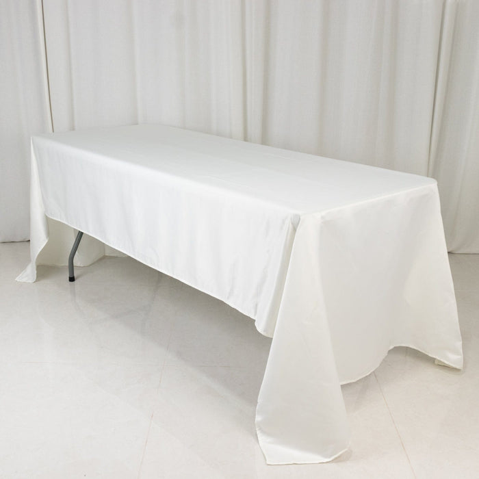 60" x 126" Lamour Satin Rectangular Tablecloth