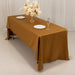 60" x 126" Lamour Satin Rectangular Tablecloth