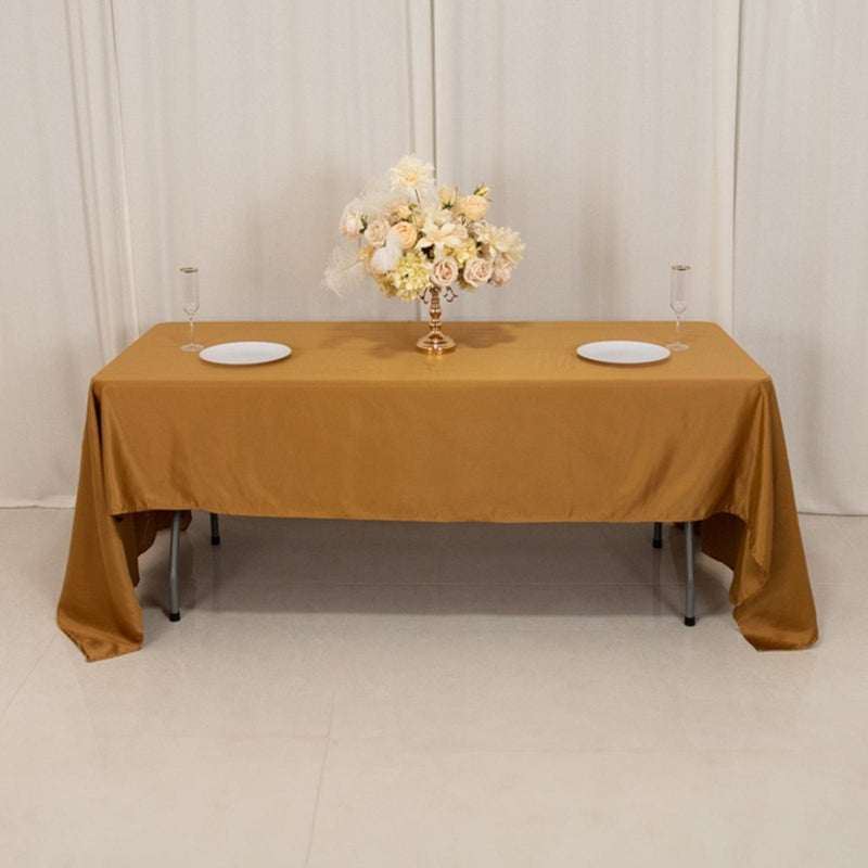 60" x 126" Lamour Satin Rectangular Tablecloth