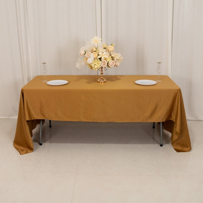 60" x 126" Lamour Satin Rectangular Tablecloth