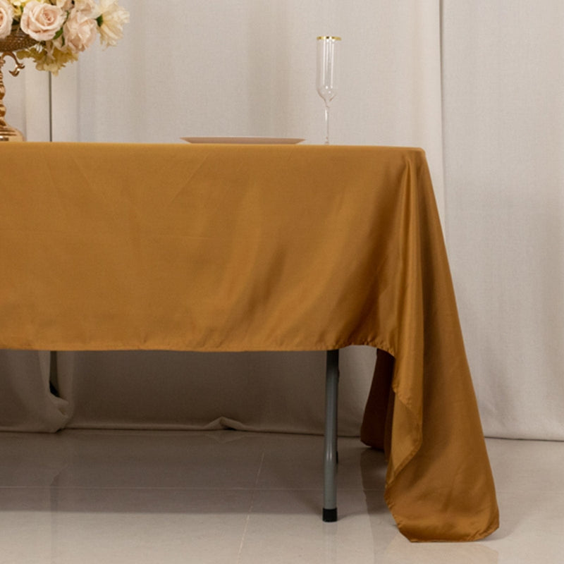 60" x 126" Lamour Satin Rectangular Tablecloth