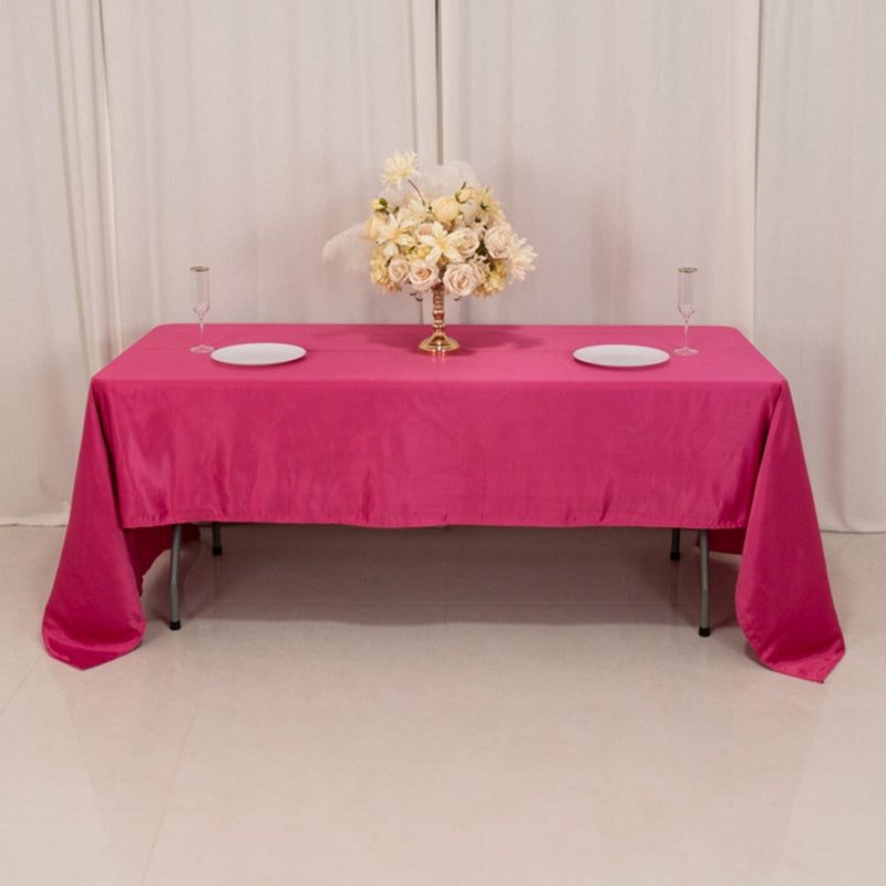 60" x 126" Lamour Satin Rectangular Tablecloth