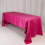 60" x 126" Lamour Satin Rectangular Tablecloth