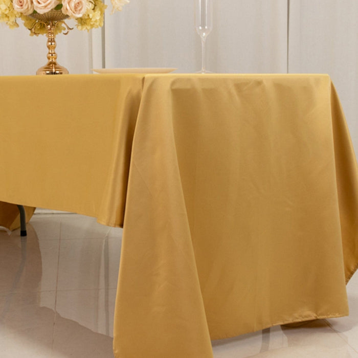 60" x 126" Lamour Satin Rectangular Tablecloth