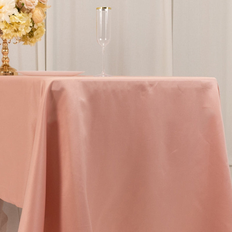 60" x 126" Lamour Satin Rectangular Tablecloth