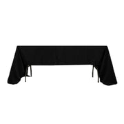 60" x 126" Lamour Satin Rectangular Tablecloth TAB_LAMR_60126_BLK