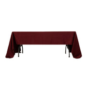 60" x 126" Lamour Satin Rectangular Tablecloth TAB_LAMR_60126_BURG