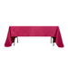 60" x 126" Lamour Satin Rectangular Tablecloth TAB_LAMR_60126_FUSH