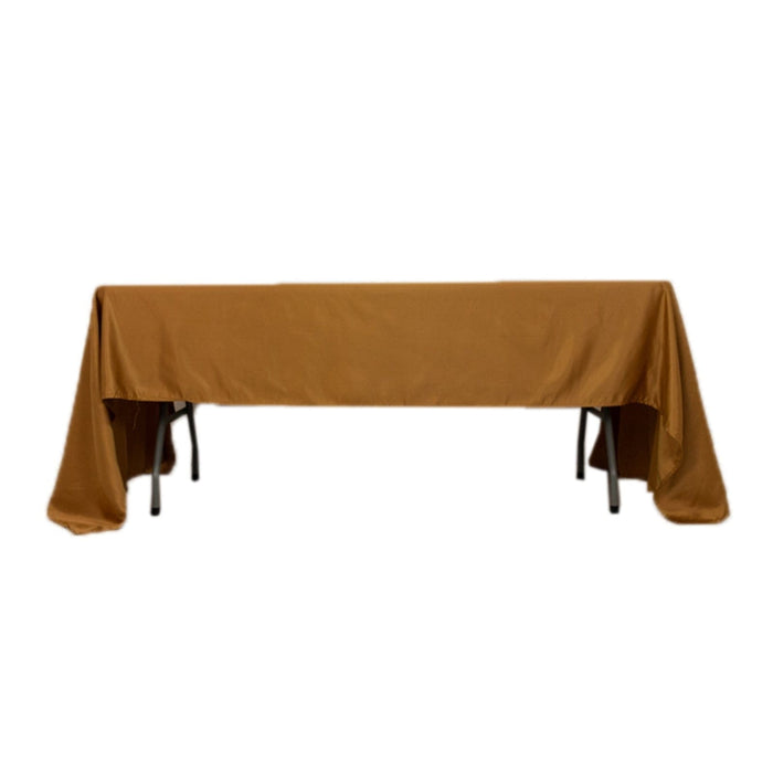 60" x 126" Lamour Satin Rectangular Tablecloth TAB_LAMR_60126_GOLD