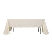 60" x 126" Lamour Satin Rectangular Tablecloth TAB_LAMR_60126_IVR