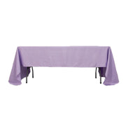 60" x 126" Lamour Satin Rectangular Tablecloth TAB_LAMR_60126_LAV