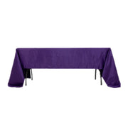 60" x 126" Lamour Satin Rectangular Tablecloth TAB_LAMR_60126_PURP