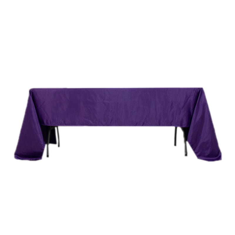 60" x 126" Lamour Satin Rectangular Tablecloth TAB_LAMR_60126_PURP