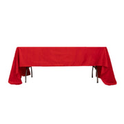 60" x 126" Lamour Satin Rectangular Tablecloth TAB_LAMR_60126_RED