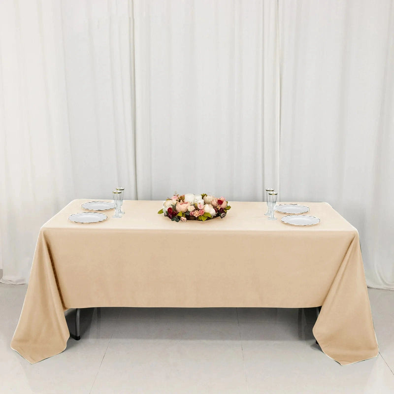 60" x 126" Premium Polyester Rectangular Tablecloth
