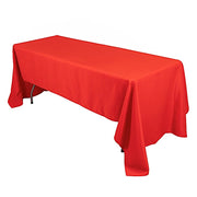 60" x 126" Premium Polyester Rectangular Tablecloth TAB_60126_RED_PRM