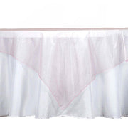 60" x 60" Sheer Organza Table Overlay