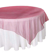 60" x 60" Sheer Organza Table Overlay