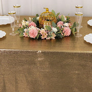 60"x126" Polyester Rectangular Tablecloth with Sequin Dots