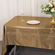 60"x126" Polyester Rectangular Tablecloth with Sequin Dots