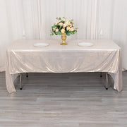 60"x126" Polyester Rectangular Tablecloth with Sequin Dots