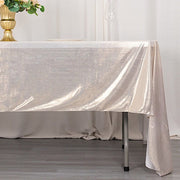 60"x126" Polyester Rectangular Tablecloth with Sequin Dots