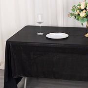 60"x126" Polyester Rectangular Tablecloth with Sequin Dots