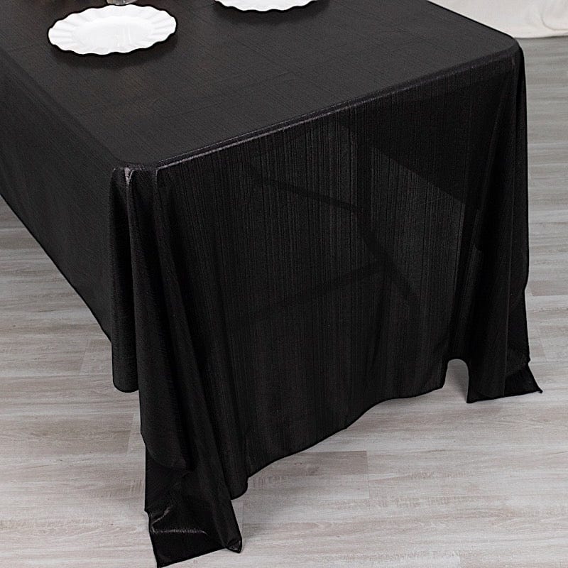 60"x126" Polyester Rectangular Tablecloth with Sequin Dots