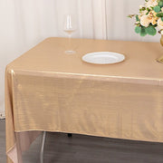 60"x126" Polyester Rectangular Tablecloth with Sequin Dots