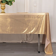60"x126" Polyester Rectangular Tablecloth with Sequin Dots