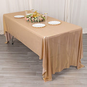 60"x126" Polyester Rectangular Tablecloth with Sequin Dots