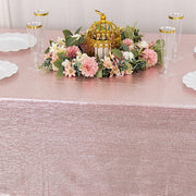 60"x126" Polyester Rectangular Tablecloth with Sequin Dots
