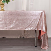 60"x126" Polyester Rectangular Tablecloth with Sequin Dots