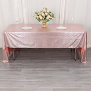 60"x126" Polyester Rectangular Tablecloth with Sequin Dots